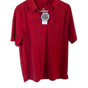 MOTEEPI Men's Red Polo Shirt M